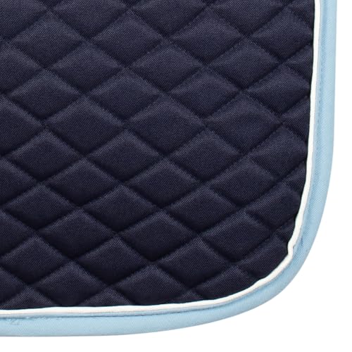 TuffRider Basic Dressage Saddle Pad - color: NVY/LBU/WT