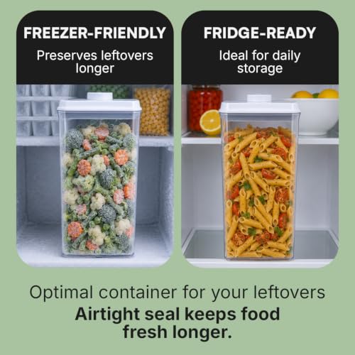 Bop Top Airtight Food Storage Containers | Pop-Top Lid | 13.5 Cups / 108 Oz - color: Single: 108 oz