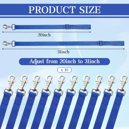 Nylon Horse Bucket Strap for Outdoor Feeders,Blue,10 Pcs - color: Blue