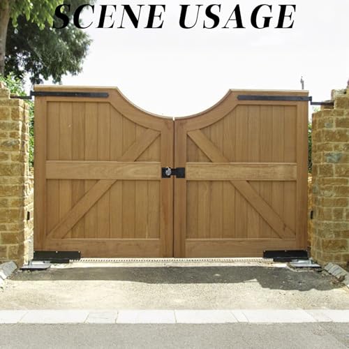 9-Inch Heavy Duty Flip Gate Latch Lock with Padlock Hole – HhdvdyWgd Steel Door Latch for Wooden Fence, Shed, Barn & Double Gates – Outdoor Security Locking Kit (9inch)