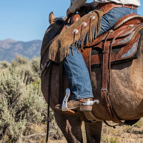 Challenger Tack Western Horse Saddle Stirrups, Aluminum, Silver Tan