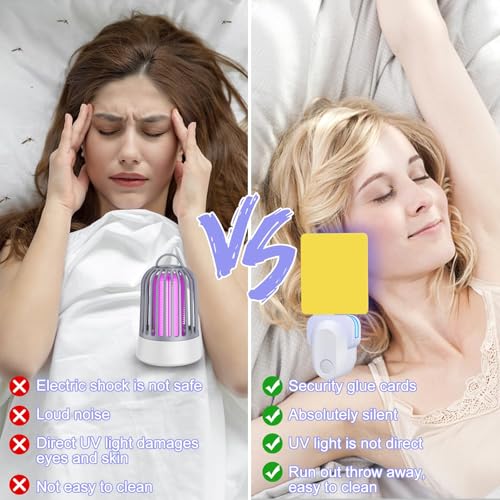 Flying Insect Trap Plug-in, Indoor Mosquito & Gnat Killer - color: bright white, size: 1 device + 5 refills