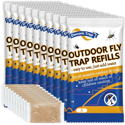 10x30g Fly Bait Fly Trap Refill Packets - size: 10 pack
