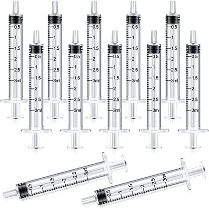 Nuanchu 30 Pcs 3ml Liquid Syringe Pet Feeding Plastic Syringes Dog Oral Food Measuring Syringe Tools for Cats Dogs Kitten Puppy Bunny Small Animals Newborn Pet Feeder Nursing Supplies