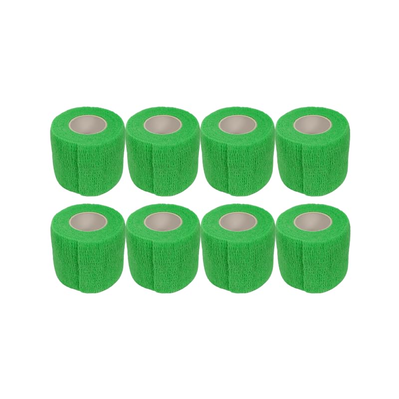 2" Cohesive Flexible Bandage Wrap – Florescent Green - Pack of 8 - color: Florescent Green