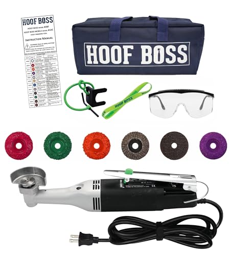 Horse Hoof Trimmers Kit, Complete 110V Electric Set with Supplies