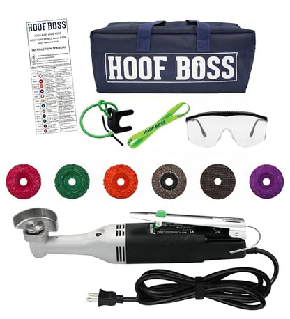 Horse Hoof Trimmers Kit, Complete 110V Electric Set with Supplies