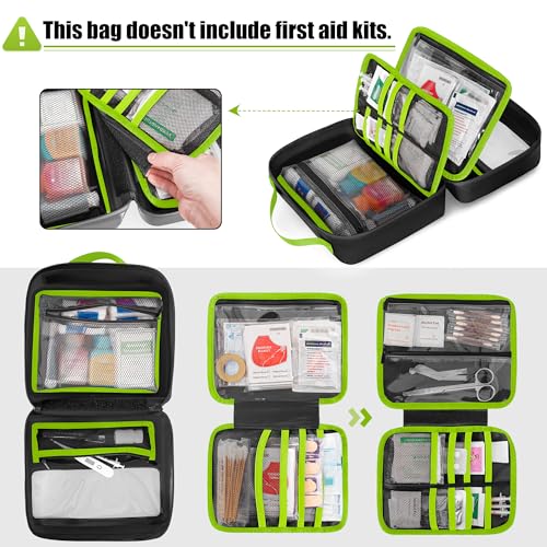 Marscamd Waterproof Empty First Aid Bag with a Detachable Panel - color: Green