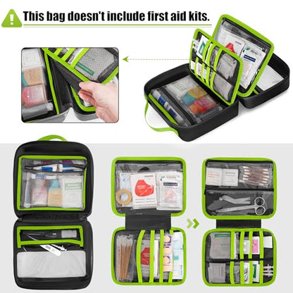 Marscamd Waterproof Empty First Aid Bag with a Detachable Panel - color: Green
