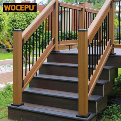 45° Stair Angle Stainless Steel Deck Railing Brackets Connectors for 2"x4" (Actual 1.5"x3.5") Railing Wood Post (4 Pair) - size: Angle 45°