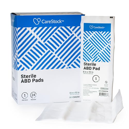 CareStock Abdominal Pads 48- Sterile ABD Pads, 8 x 10 in, 48 Pack, 24 ct - size: 48 Count