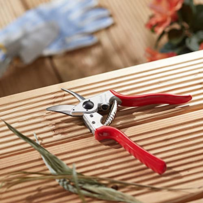 Felco F6 Pruning Shears – 7.7" Swiss-Made Garden Clippers for Medium Hands | Hand Pruners for Gardening | Garden Tool Cutter with Precision Bypass Blade, Forged Aluminum Handles, Replaceable Parts - size: F6 Medium Ergo