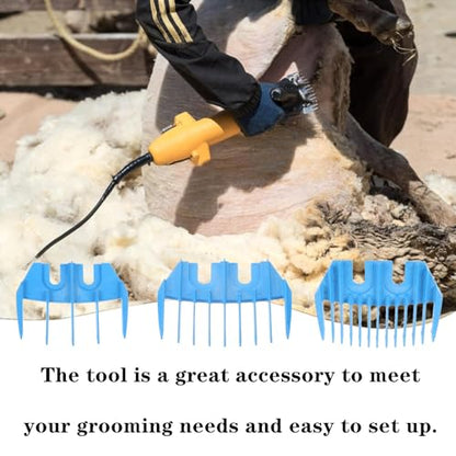 3 PCS Electric Wool Shears Professional Trimmer Guide