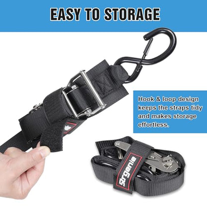 Boat Trailer Straps Stainless Steel 1.5IN 4FT Transom Straps - size: 1.5" x 4'-Stainless steel