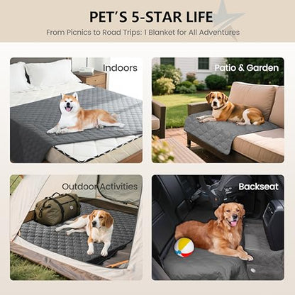gogobunny Waterproof Armchair Covers for Pets, Anti Hair and Easy Care - color: Dark Grey, size: 30x30 Inch (Pack of 1)