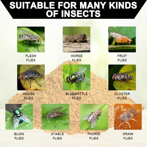 6 Pack Trap Refills, 6 * 30g Fly Bait Packets for All Reusable Flies Trap - size: 6 pack