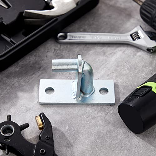 Dunzy 8 Pcs Wall Mount Gate Hinges, Heavy Duty Wall Plate Hinges for Farm Gates, Mount Gate Hinge with 5/8 Hinge Pin Outdoor Chain Link Fence