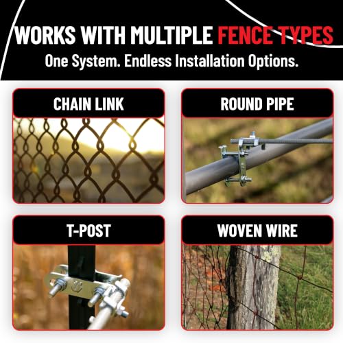 Utilizer Electric Fence Extension Stand-Off Kit – 1/8 Mile T-Post Bundle - size: 30"Rods - 1/8 Mile