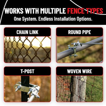 Utilizer Electric Fence Extension Stand-Off Kit – 1/16 Mile T-Post Bundle - size: 15"Rods - 1/16 Mile