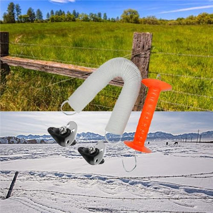 24ft Electric Fence Gate Handle Kit with Spring & 3-Way Anchor