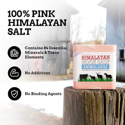 Himalayan Secrets Compressed Salt Lick for Livestock & Wildlife, 22 lb - size: 22 Pound (Pack of 1)