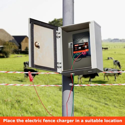 Electric Fence Charger, Electric Fence Energizer 2 Joule Plug-in Ac Powered - size: LFL200-1