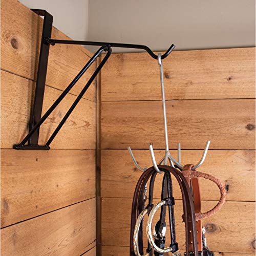 EASY-UP Collapsible Horse Tack Utility Hanger | Portable to Hang Over Trailer Door or Stall Board | Folds Down & Tucks Away for Storage | Keeps Blankets Off Floor and Stall Walls
