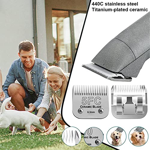 5FC Blade Dog Grooming Clipper Blades,Compatible with Andis Dog Clipper - color: 5fc:1/4''(6.3mm)