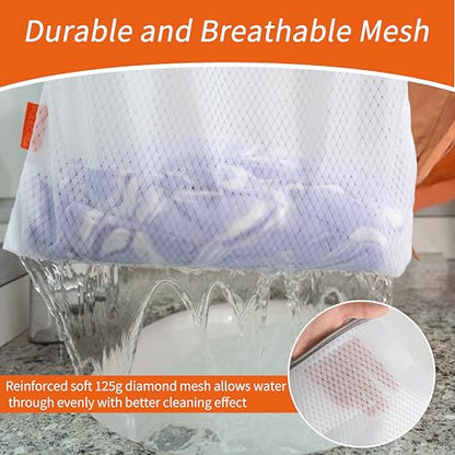 Polecasa Diamond Mesh Laundry Bags 2 Pack (XX-Large, 24x24”) - size: 2XX-Large