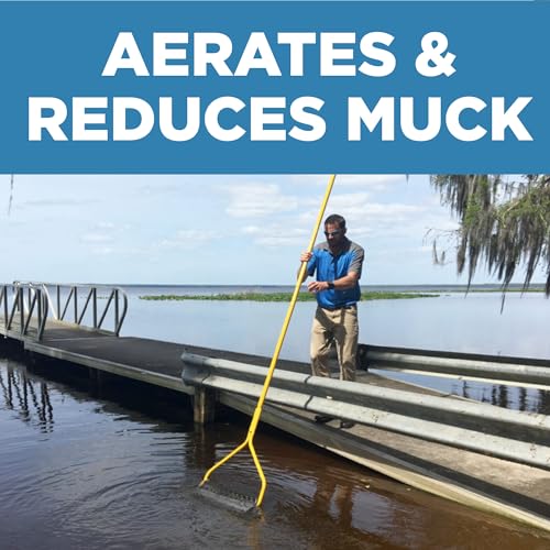 Jenlis Muck Razer Aquatic Weed & Sludge Tiller for Pond & Lake Shorelines | Heavy-duty tool reduces silt, scum, and mud, cleans sand beaches, creates clear lakefronts, and assembles easily
