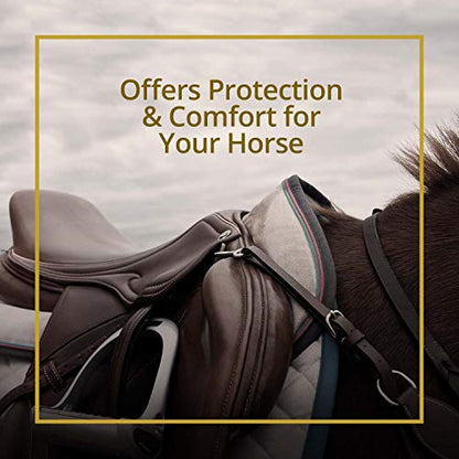 Kavallerie Gel Saddle Pad - Helps with Saddle Bridging, Sore Back, Swayed Back, High Withers English Bareback Pad for Horses, Protective, Perfect for Eventing, Schooling, Dressage - size: Middle Riser