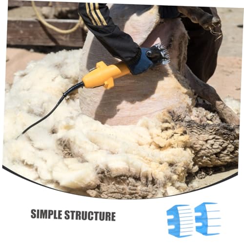 2pcs Sheep Shear Guide Combs: 5 and 9 Tooth Blue Clipper Guards
