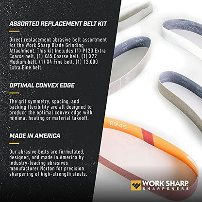 Work Sharp WSSAKO81115 Replacement Belt Kit for Ken Onion - size: Medium