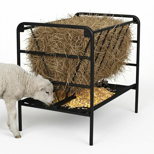 Hay Feeder, 35 Gallon Heavy-Duty Pasture Feeder