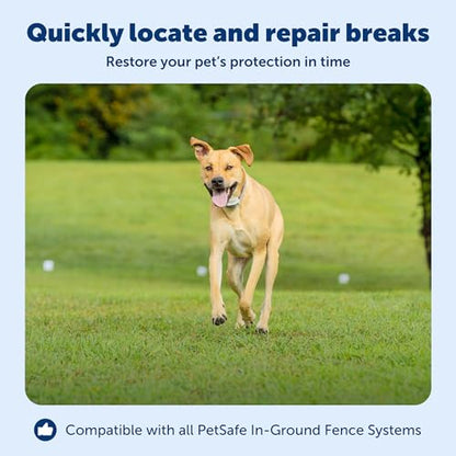 PetSafe Wire Break Locator for In-Ground Pet Fence Systems | Dual Tone and Light Indicators Pinpoint Boundary Wire Breaks, Includes 50 ft Wire, Stakes, Splice Capsules.