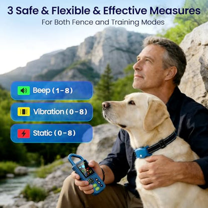 Wireless Dog Fence, Invisible & Electric Fence for Dogs