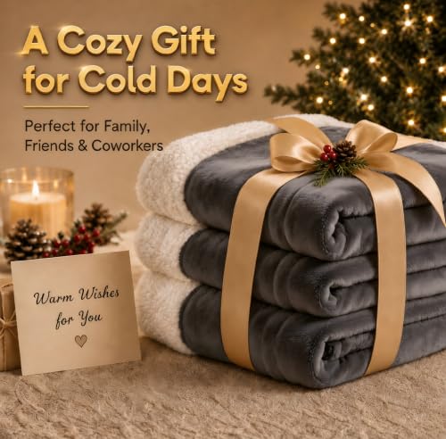 Heated Blanket Electric Throw Size 50''x60'' with 9 Heating Levels, 1-10 Hour Auto Shut Off, Machine Washable, Flannel & Sherpa Double-Sided Soft Warming Blanket for Couch, Bed, Office - Light Grey - color: 01-light Grey, size: 50''x60''(Throw)