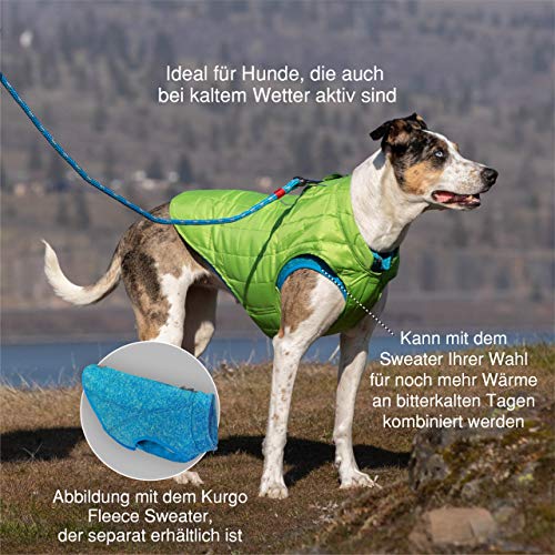 Kurgo Loft Dog Jacket, Chili Red/Charcoal, Small - color: Chili Red/Charcoal, size: Small