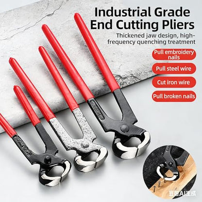 Women's High Heel Repair Tool Kits 6 Inch Nail Puller, Hoof Nipper, High Leverage End Cutting Pliers Steel Wire Cutter, Horse Nail Clipper for Horses,Sheep,Goats,Alpacas