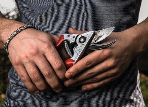Felco F8 Pruning Shears – 8.3" Swiss-Made Garden Clippers with 1" Cutting Capacity for Ergonomic Comfort | Hand Pruners for Gardening | Garden Tool Cutter with Precision Bypass Blade, Aluminum Handles - size: F8 Large Ergo