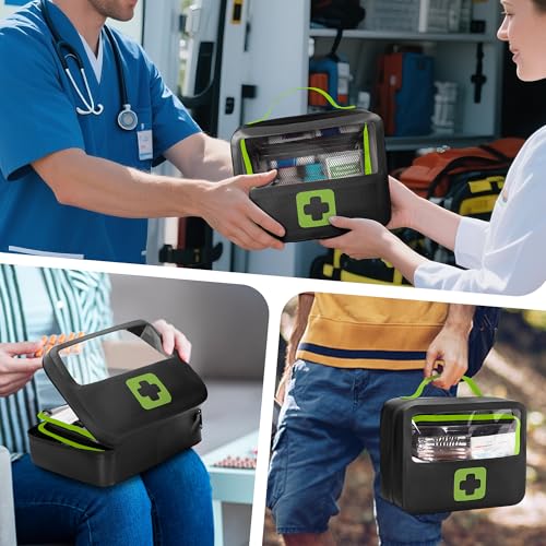 Marscamd Waterproof Empty First Aid Bag with a Detachable Panel - color: Green