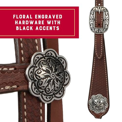 Weaver Leather Basin Cowboy Collection - style: Browband Headstall