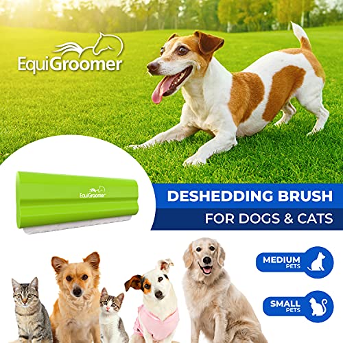 EquiGroomer 5-Inch Undercoat Deshedding Brush for Dogs & Cats, Lime - color: Lime, size: 5 Inch
