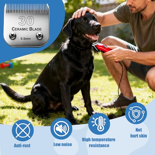 Dog Grooming Replacement Blades Compatible with Andis Dog Clipper - size: 30