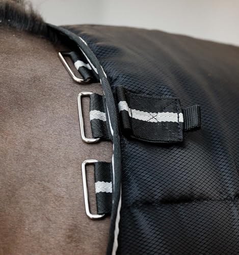 Horseware® Easy-Layer Stable 100g - Black/Black & Silver, 81 inches - size: 81 inches