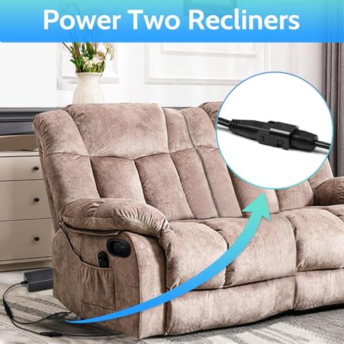 Sopito Recliner Power Supply, AC/DC Adapter 100-240V 50/60hz & 3pcs Cables - style: 4pcs Power Supply Kit
