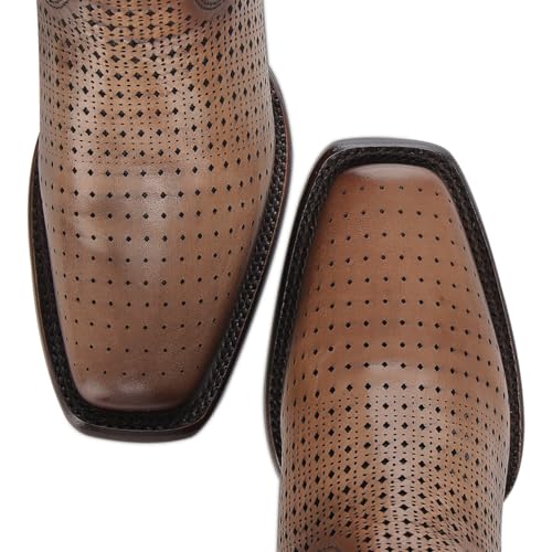 Cuadra Rodeo Western Boot Women Honey Leather Square Toe - size: 7.5