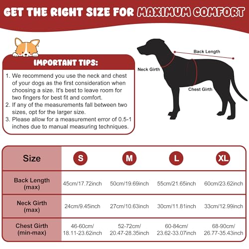 Dog Raincoat, Waterproof Dog Coat with Polar Fleece Lining - color: Red, size: Large