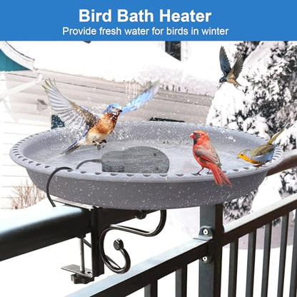 250W Submergible Cast Aluminum De-Icer - Farm Utility Heater for Livestock, Poultry, Horses, Cows, Birds, Wildlife - Water Trough Heater, Indoor/Outdoor Winter Use, 3M Cable