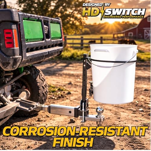 Retractable 6-Way Clamp-On Universal Mount 5 Gallon Bucket Holder